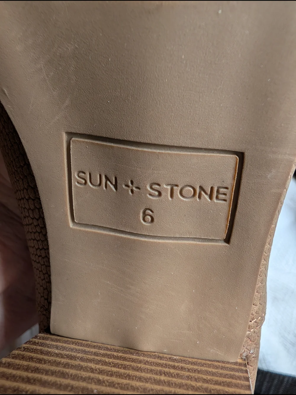 Women's Tan Cutout Ankle Booties with Block Heel